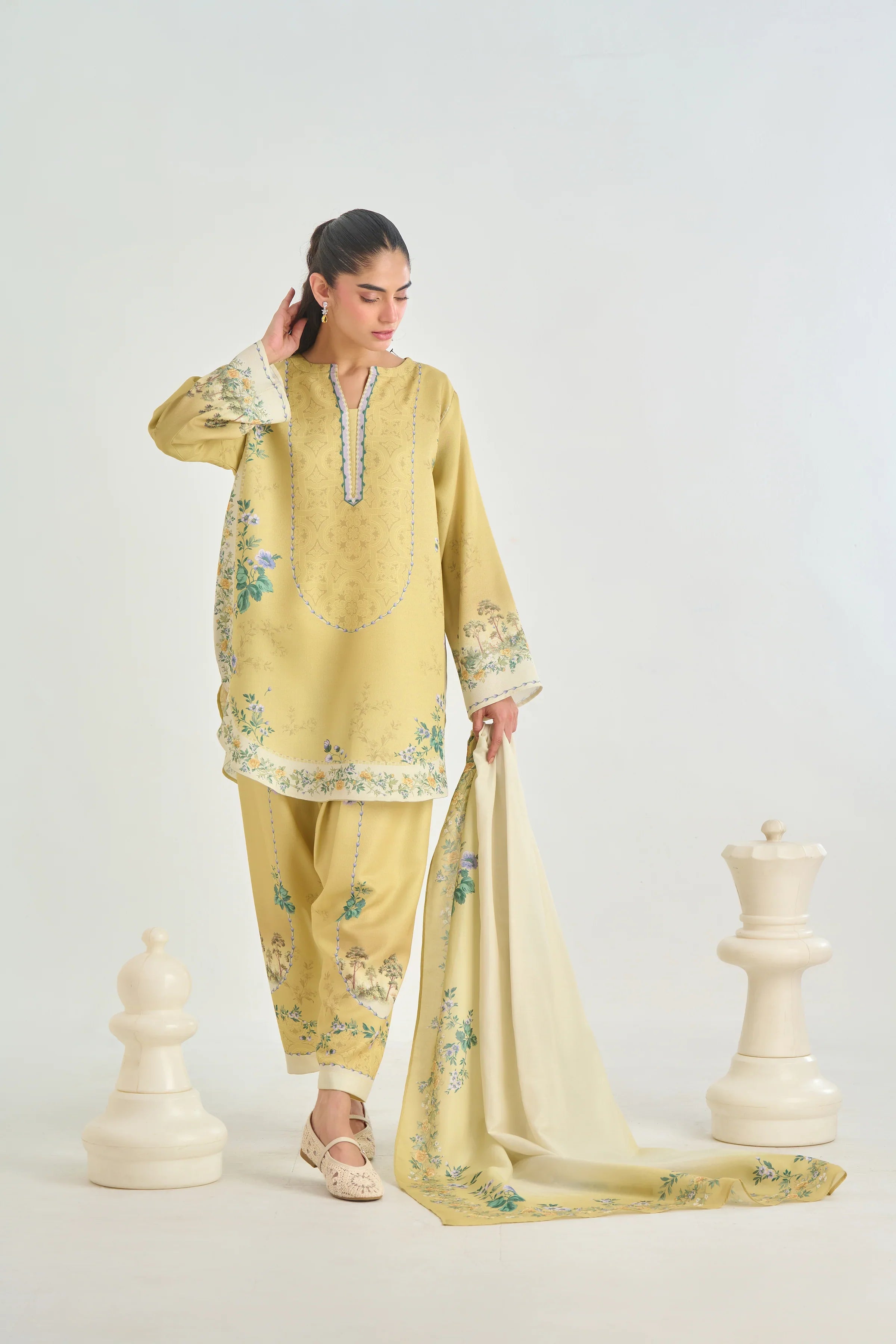 Floral Print 2-Piece Suit for Women – KC-00134