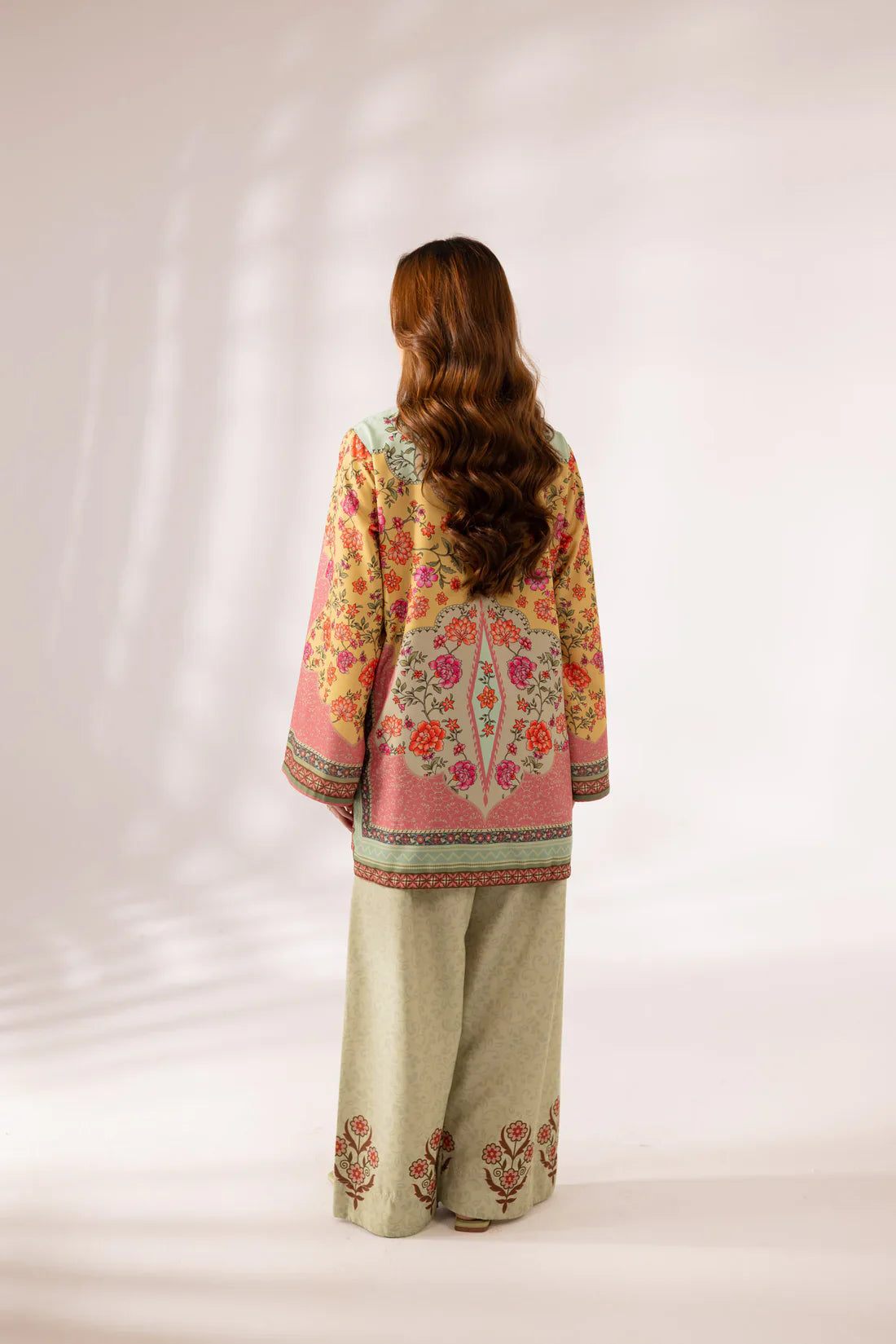 White Floral Print 2-Piece Suit for Women – KC-00105