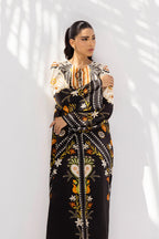 Geometric Print Long Shirt Suit for Women – KC003