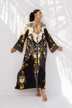 Geometric Print Long Shirt Suit for Women – KC003