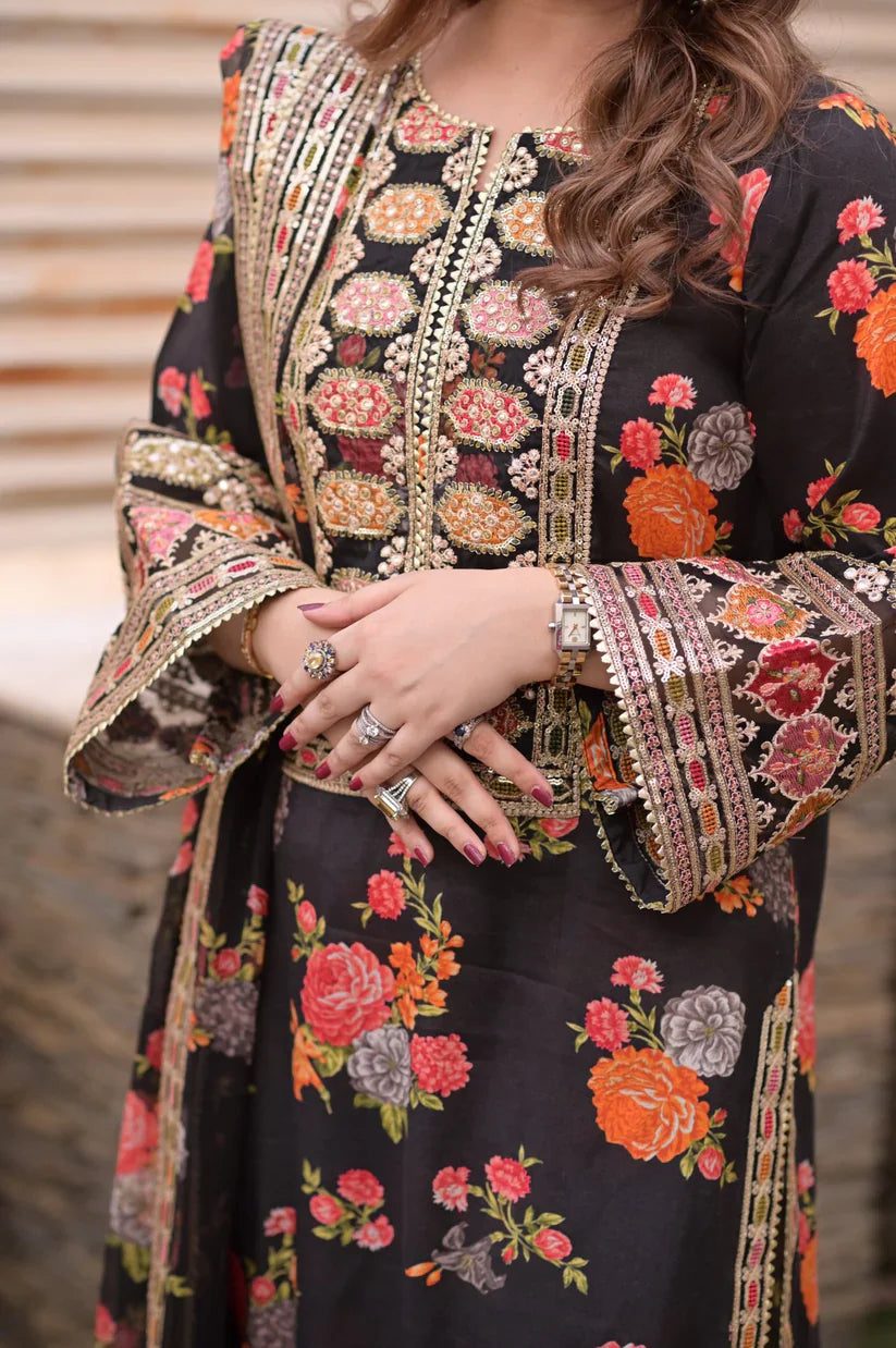 KC 0074 -  Embroidered 3pec