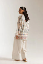 White Floral Print 2-Piece Suit for Women – KC-00104