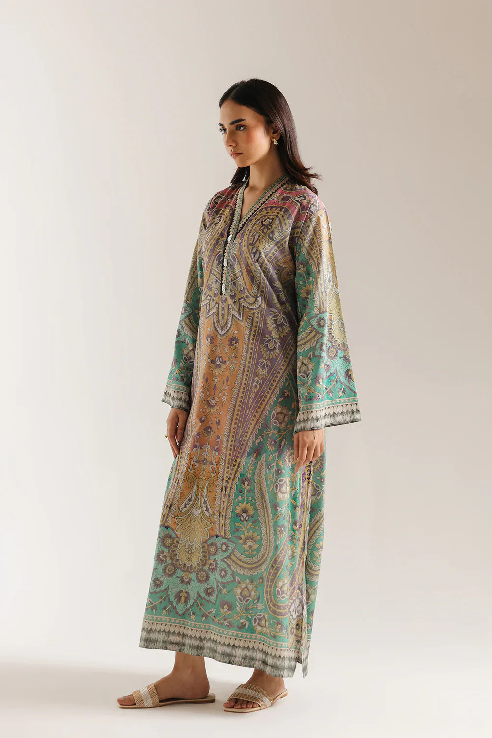 Green & Purple 2-Piece Suit for Women – KC-00117