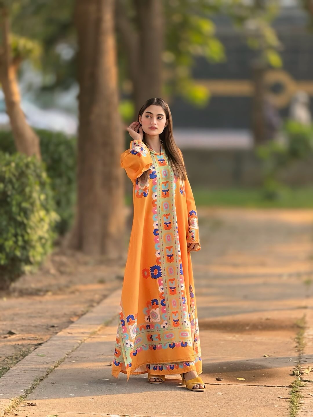 Floral Geometric Print 2-Piece Suit for Women – KC-0046