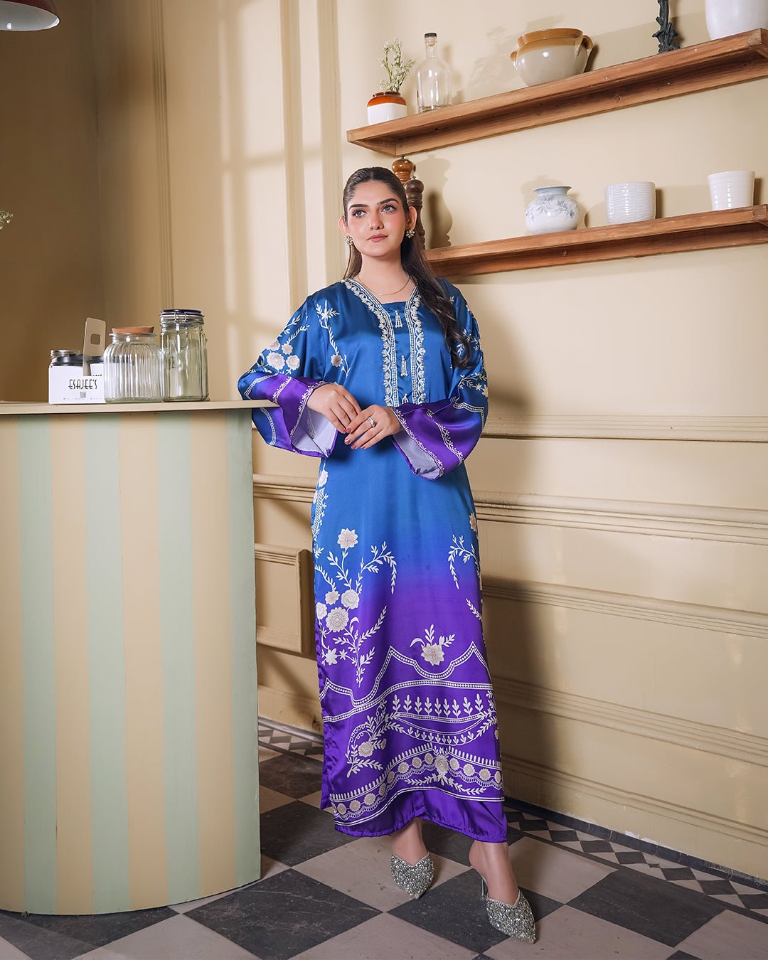 Floral Print 2-Piece Suit for Women – KC-0031