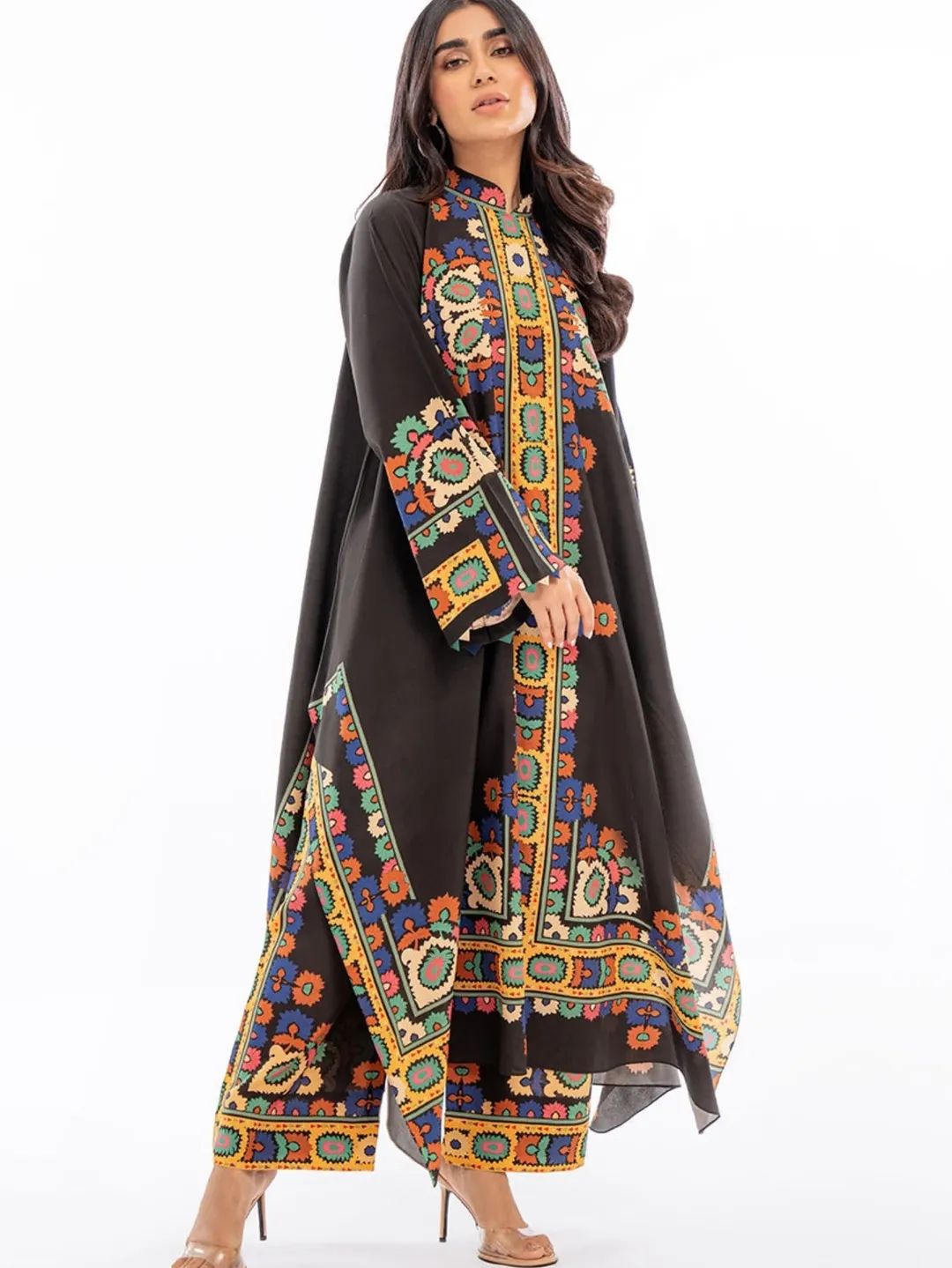 Floral Geometric Print 2-Piece Suit for Women – KC-0045