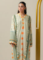 Floral Print Long Shirt Suit for Women – KC-009