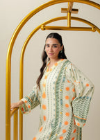 Floral Print Long Shirt Suit for Women – KC-009