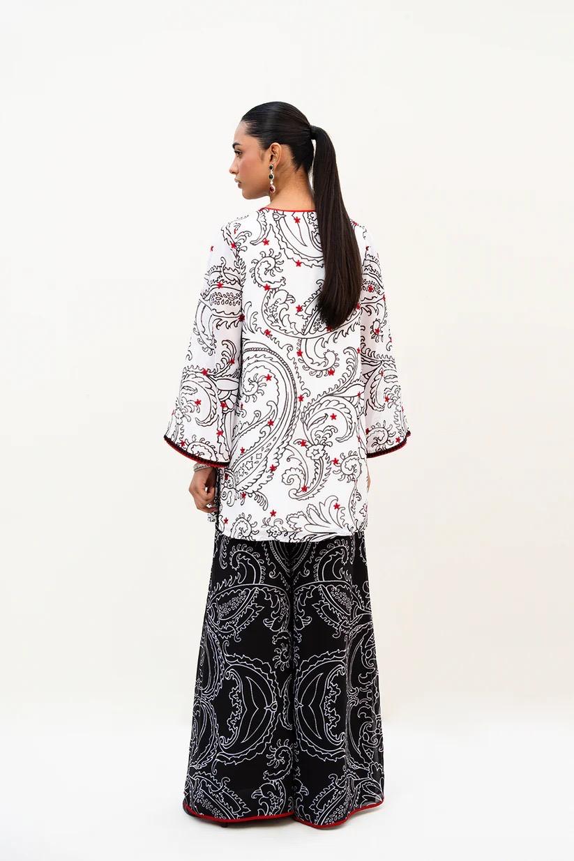 Floral Geometric Print 2-Piece Suit for Women – KC-0051