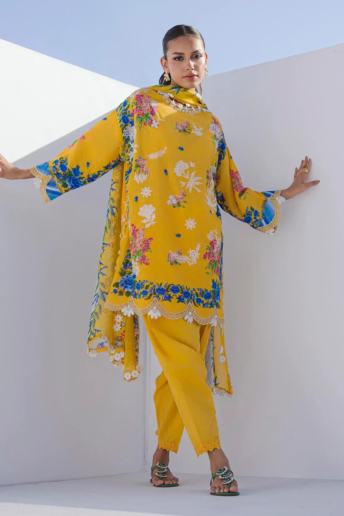 Floral Print 2-Piece Suit for Women – KC-00131