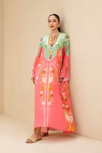 Geometric Print Long Shirt Suit for Women – KC-004