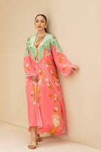 Geometric Print Long Shirt Suit for Women – KC-004