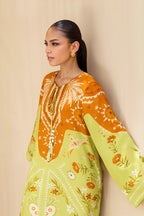 Geometric Print Long Shirt Suit for Women – KC-005